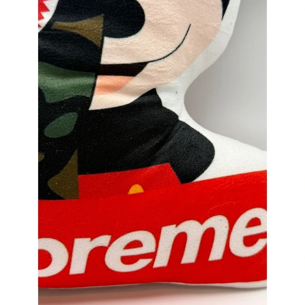 BAPE Supreme‎ Mickey Mouse Shark Camo Baby Milo Plush Pillow Streetwear Decor